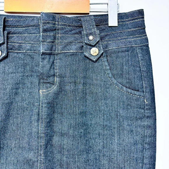 ONE5ONE Dark  blue denim skirt - Picture 5 of 8